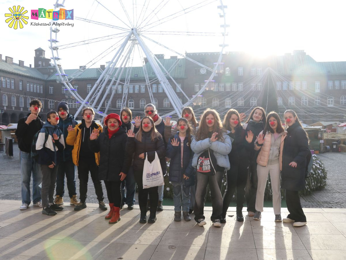 Bohócdoktorok óriáskerékre vitték a gyermekeket